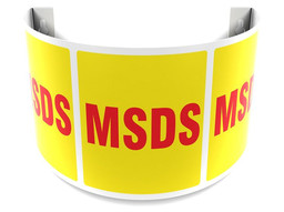 MSDS 180D Projection Sign with Red Text