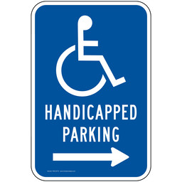 Handicapped Parking Sign for Parking Control