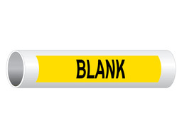 ASME A13.1 Blank Write-On Or Customize Pipe Label PIPE-23000_Black_on_Yellow