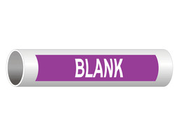 ASME A13.1 Blank Write-On Or Customize Pipe Label PIPE-23000_White_on_Purple