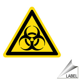 Biohazard Symbol Label for Hazmat LABEL_TRIANGLE_12
