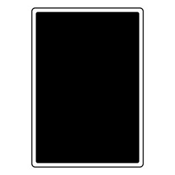 Portrait Blank Black Sign