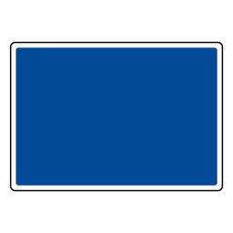 Blank Blue Sign or Label