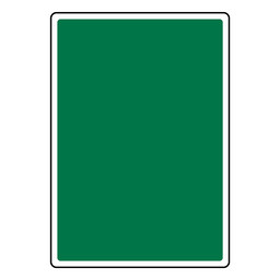 Portrait Blank Green Sign or Label