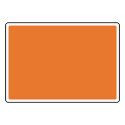 Blank Orange Sign or Label