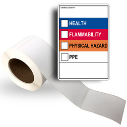 Chemical Identity: Health Flammability Roll Label LDRE-14707