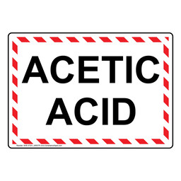 Acetic Acid Sign