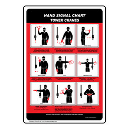 Tower Cranes Hand Signals Chart