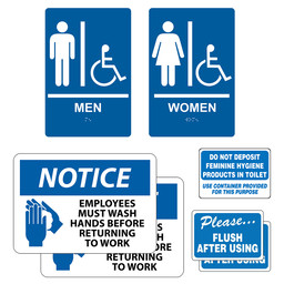 Restroom Signs Kit