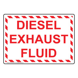 Diesel Exhaust Fluid Sign
