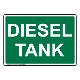Diesel Tank Sign