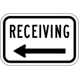 Receiving Left Arrow Sign for Parking Control
