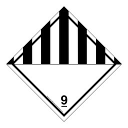 DOT Dangerous Material Class 9 Placard or Label