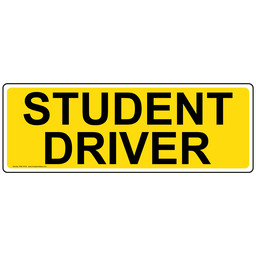 Transportation - Student Driver Signs and Labels