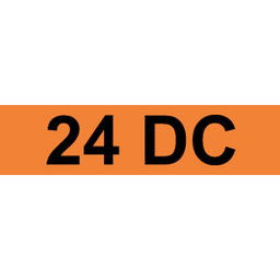 24 DC Label for Electrical Voltage