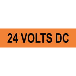 24 Volts DC Label for Electrical Voltage