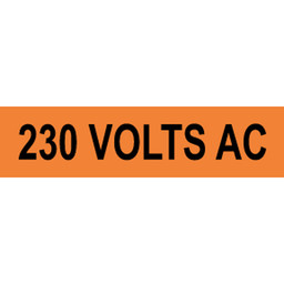 230 Volts Ac Label for Electrical Voltage VLT-13055