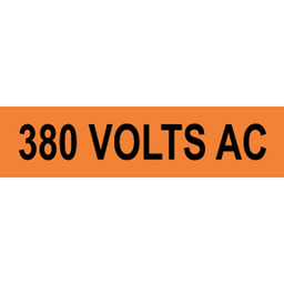 380 Volts Ac Label for Electrical Voltage VLT-13056