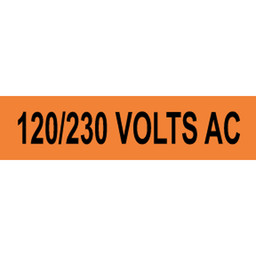 120/230 Volts Ac Label for Electrical Voltage VLT-13068