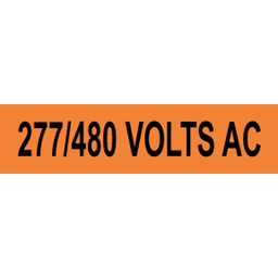 277/480 Volts AC Label for Electrical Voltage VLT-715