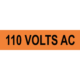 110 Volts AC Label for Electrical Voltage VLT-750