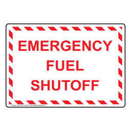 Emergency Fuel Shutoff Sign