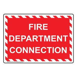 Fire Department Connection Sign