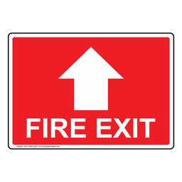 Fire Exit [With Up Arrow] Sign