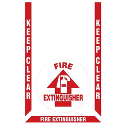 FIRE EXTINGUISHER 4-Piece Floor Sign Kit