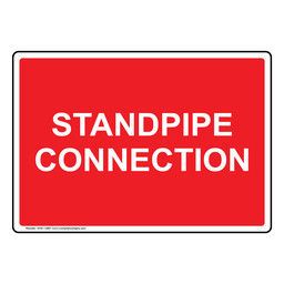 Standpipe Connection Sign