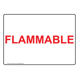 Flammable Sign
