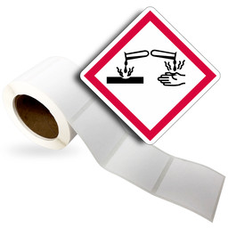 GHS Pictogram GHS Corrosion Roll Label