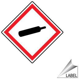 GHS Gas Cylinder Symbol Label GHS-LABEL_SYM_1102