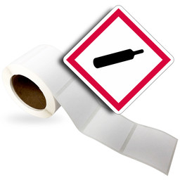 GHS Pictogram GHS Gas Cylinder Roll Label