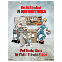 Be In Control Of Your Workspace Poster, 22x17 in. Paper