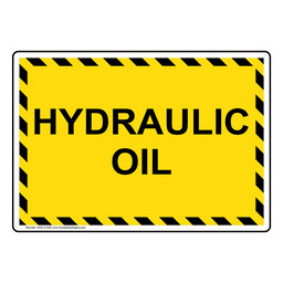 Hydraulic Oil Sign