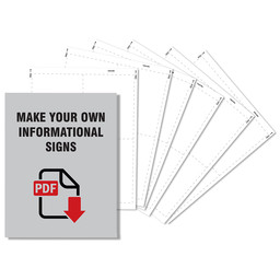 White EZMake Blank Label Media CS331504