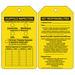 Scaffold Inspection / Status Tag