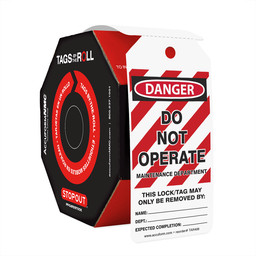 OSHA Do Not Operate Maintenance Department Safety Tags by the Roll