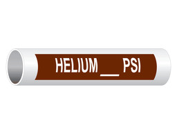 Helium PSI Pipe Label