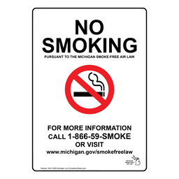 michigan tobacco laws No Smoking