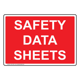 Safety Data Sheets Sign NHE-33291