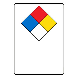 Blank NFPA 704 Diamond Sign