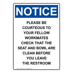 Printable Keep Kitchen Clean Notice Sign