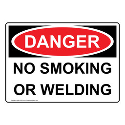 SmartSign Cartello "Danger Welding Area" | Alluminio 17,8x25,4 Cm | Laminato E Forato Per Installazione - 2