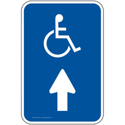 Handicap Symbol Sign With Up Arrow PKE-18498
