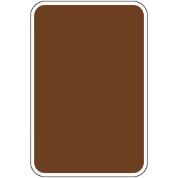 Blank Reflective Brown Sign