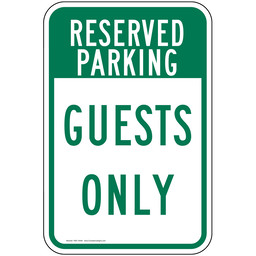 Guest Parking Sign for Parking Control