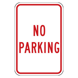 Reflective No Parking Sign CS453315