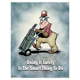 Doing It Safely Is The Smart Thing Poster, 22x17 in. Paper